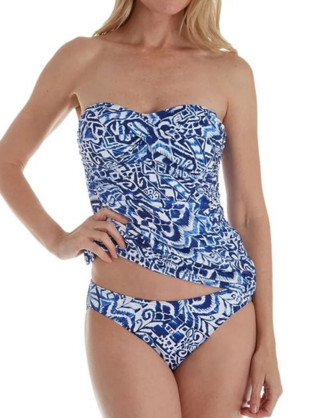 Lauren Ralph Lauren Ikat Twist Tummy-Control Tankini Swim Set